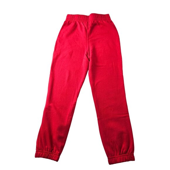 Disney Unisex Kids Mickey Mouse Red Jogger Pants Size S Holiday Character Design - Picture 3 of 8